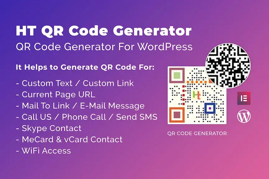 HT QR Code Generator for WordPress