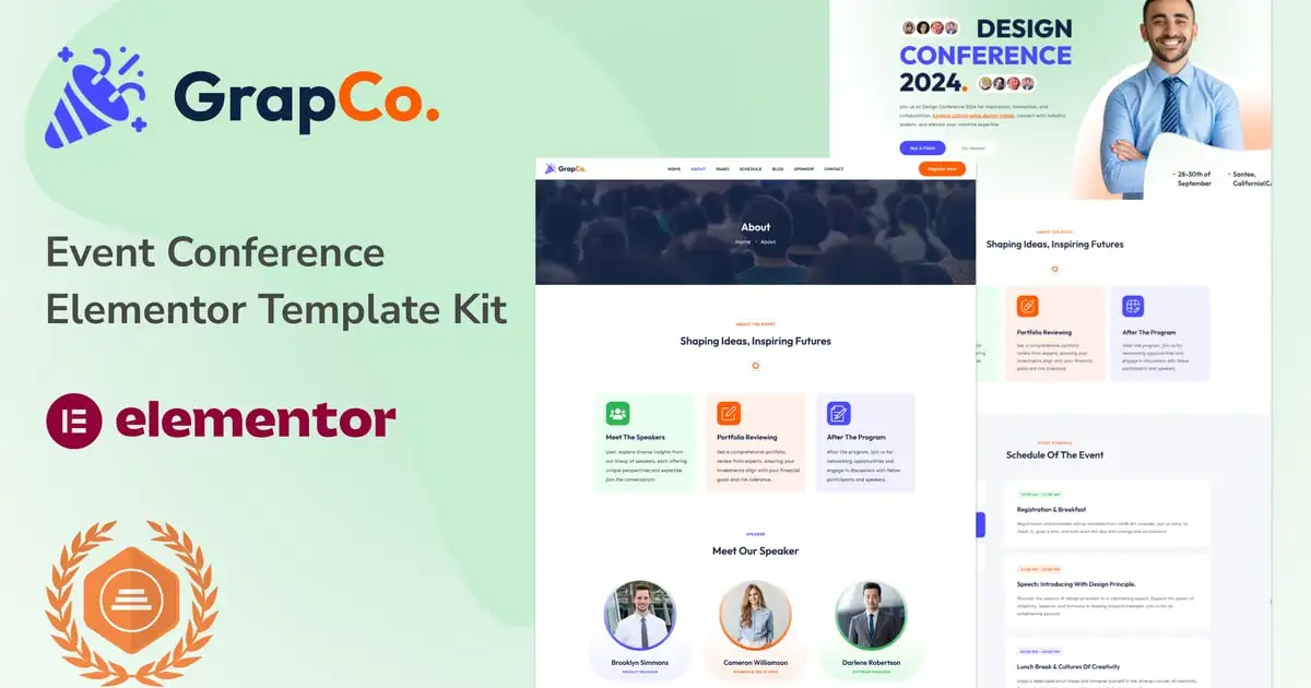 Grafco – Event Conference Elementor Template Kit