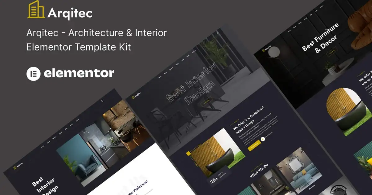 00_preview Arqitec – Architecture & Interior Elementor Template Kit