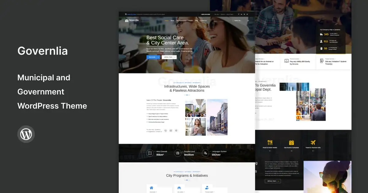Governlia – Municipal and Government WP Theme