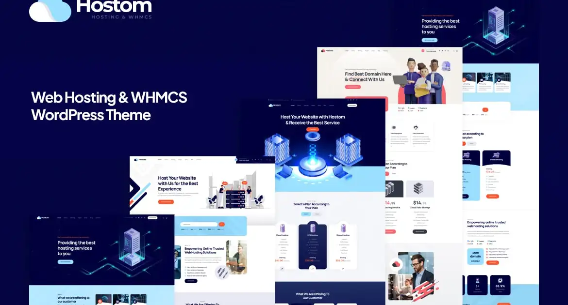 Hostom – Web Hosting & WHMCS WordPress Theme
