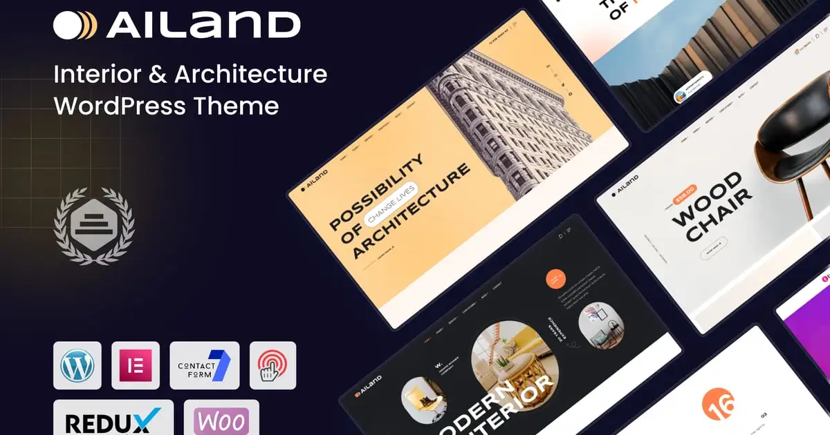 Ailand – Interior & Architecture WordPress Theme