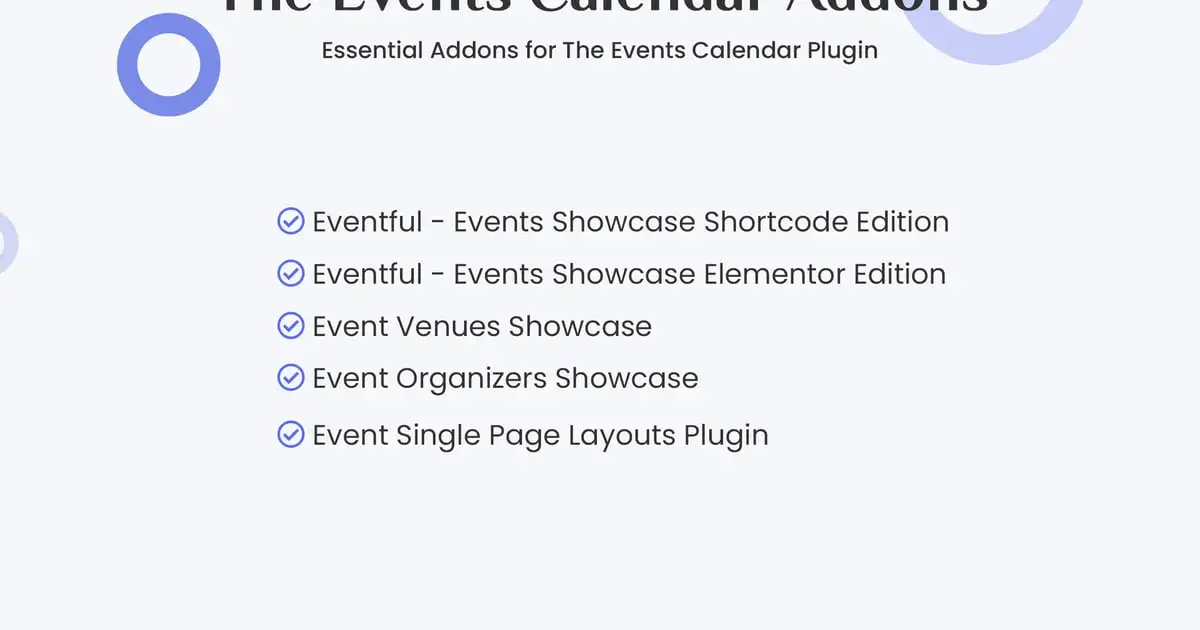 The events calendar addons bundle