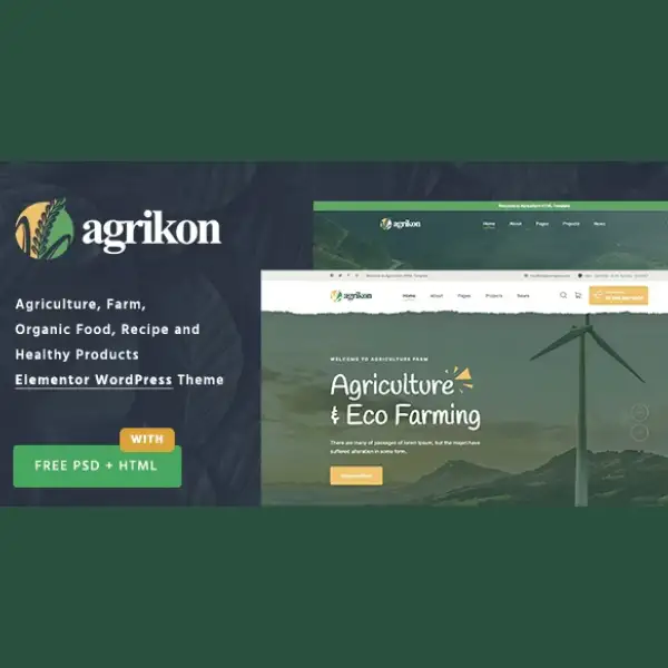 agrikon Agrikon – Organic Food & Agriculture WooCommerce Theme