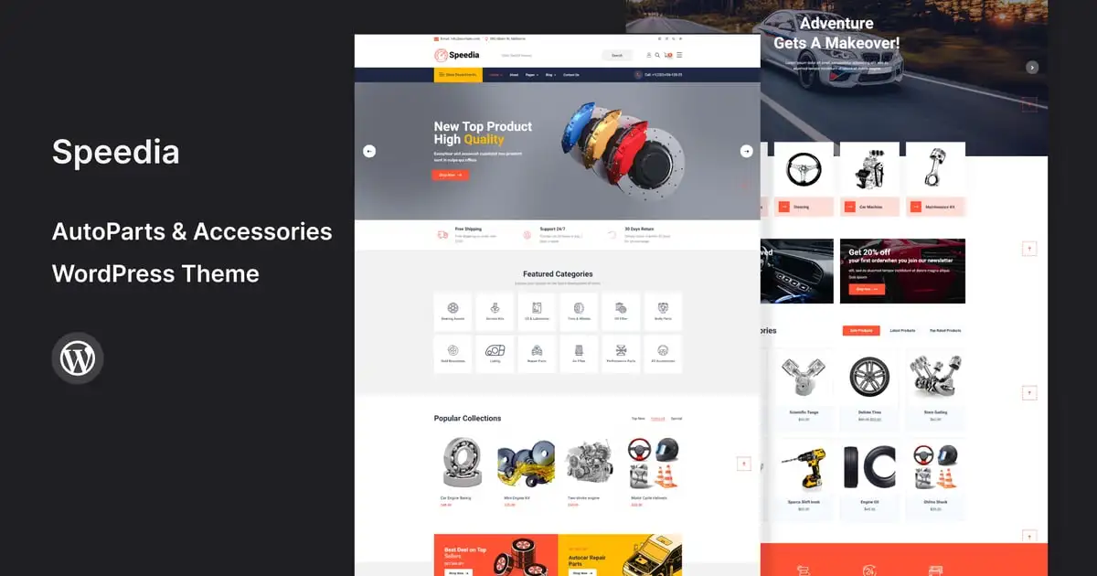 Speedia – AutoParts & Accessories WordPress Theme