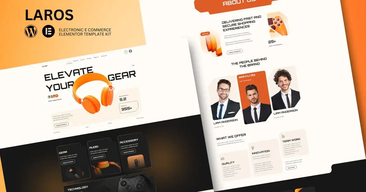 cover20image Laros – E-Commerce Electronics Store Elementor Template Kit