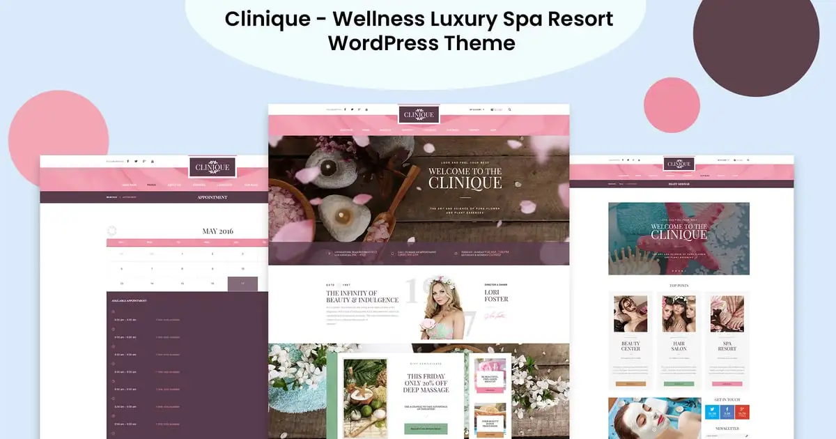 Clinique – Wellness Luxury Spa Resort WordPress