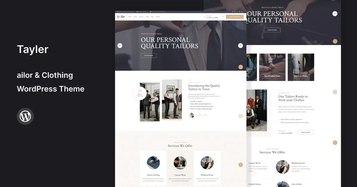Tayler – Tailor & Clothing WordPress Theme