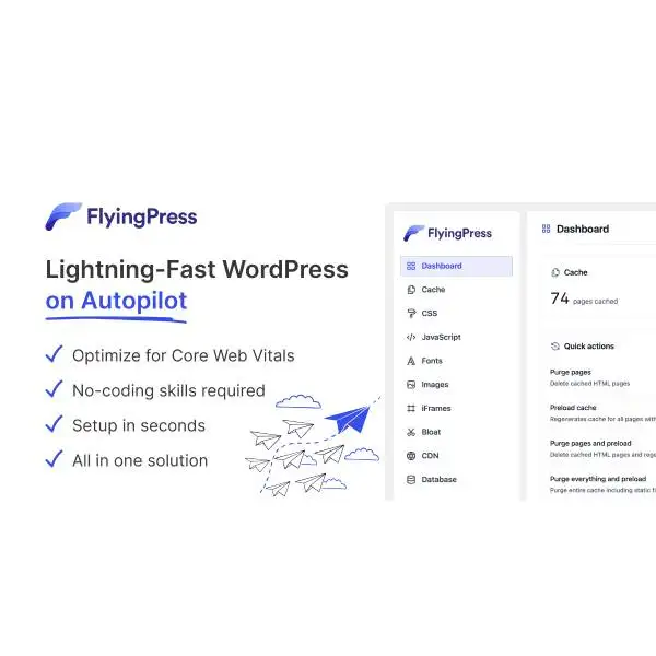 FlyingPress – Lightning-Fast WordPress on Autopilot