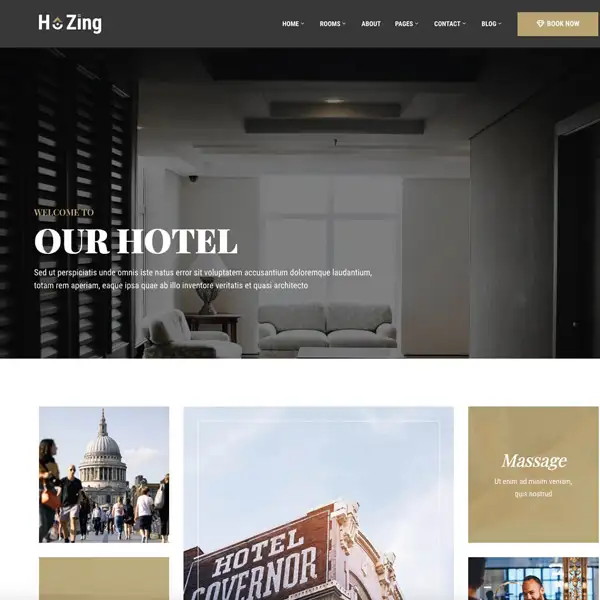 hotel-wordpress-theme Hozing – Hotel Booking WordPress Theme