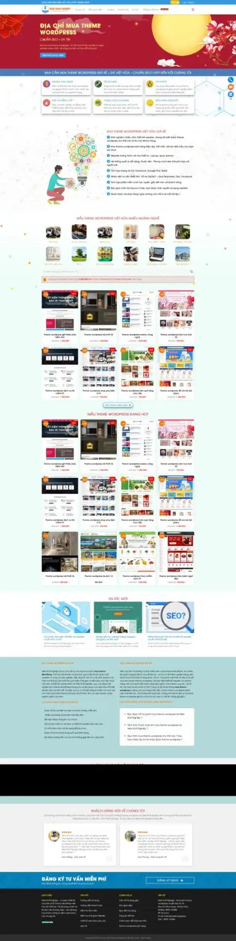 Theme wordpress shop bán theme giống webkhoinghiep