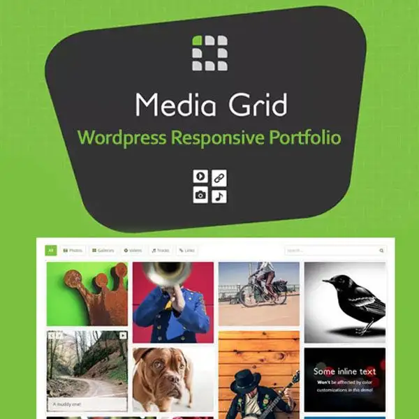 Media Grid – WordPress Responsive Portfolio