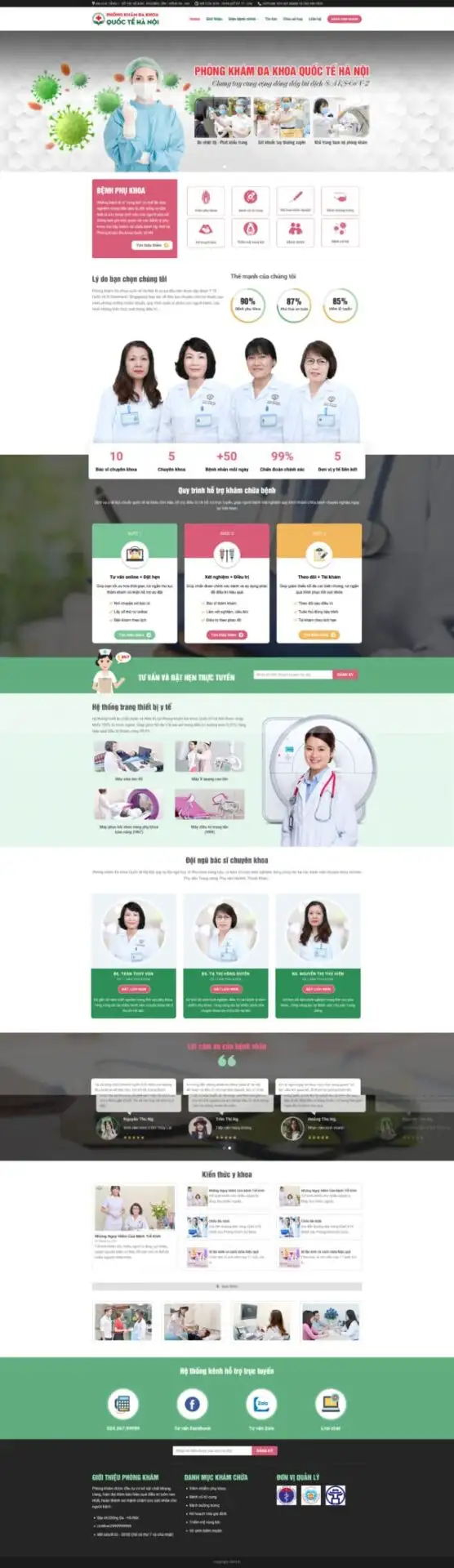 Theme wordpress phòng khám đa khoa 4