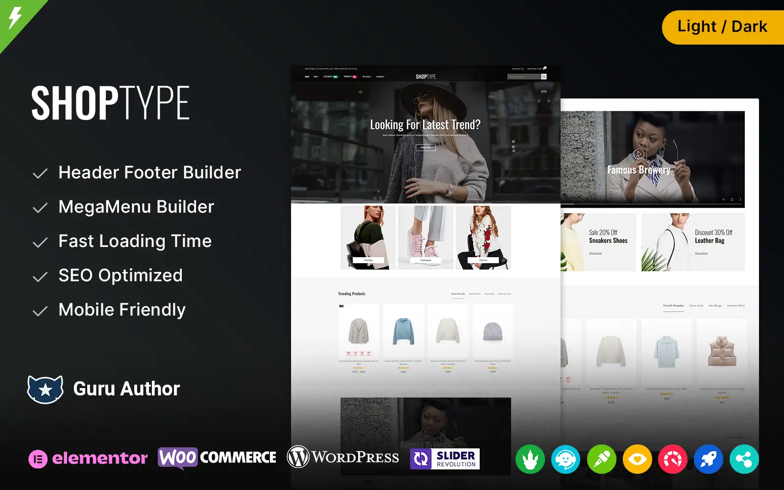ShopType – Fashion and Clothings Multipurpose Elementor WooCommerce Theme