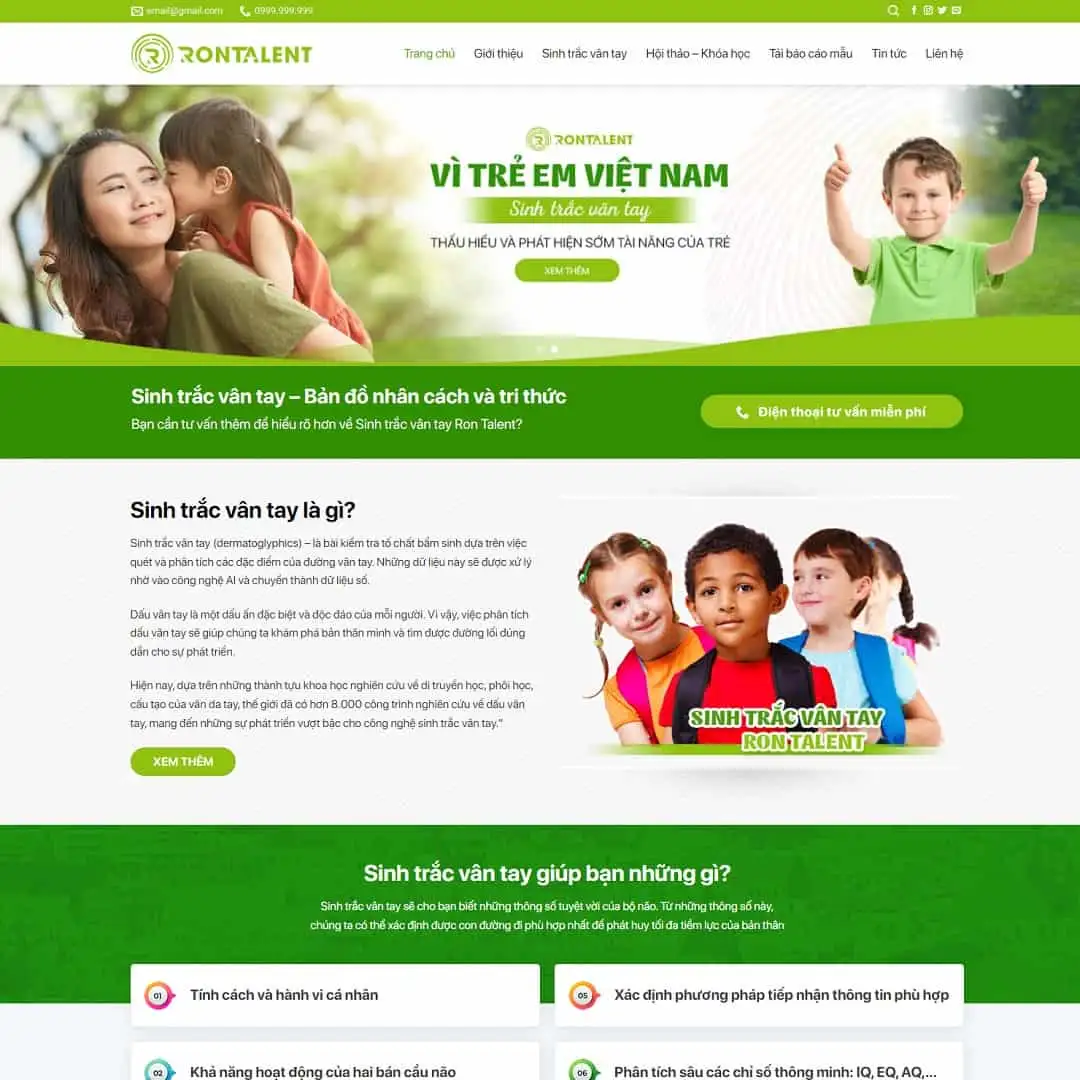 sinhtracvantay-maugiaodien-com_ Mẫu Website Dịch Vụ Sinh Trắc Vân Tay - Giáo Dục - Cài Đặt Sẵn