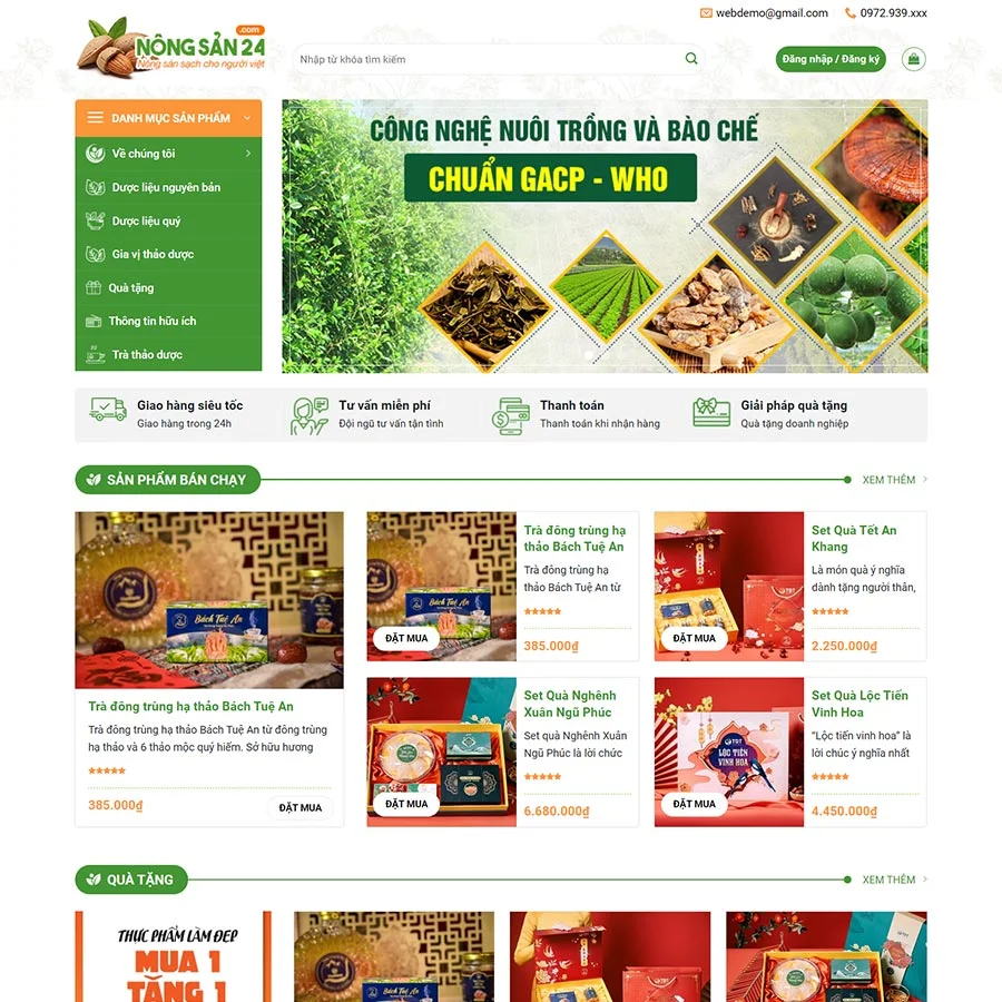 thucpham25-jpg Mẫu Website Thực Phẩm 25 - Shop Online - Cài Đặt Sẵn
