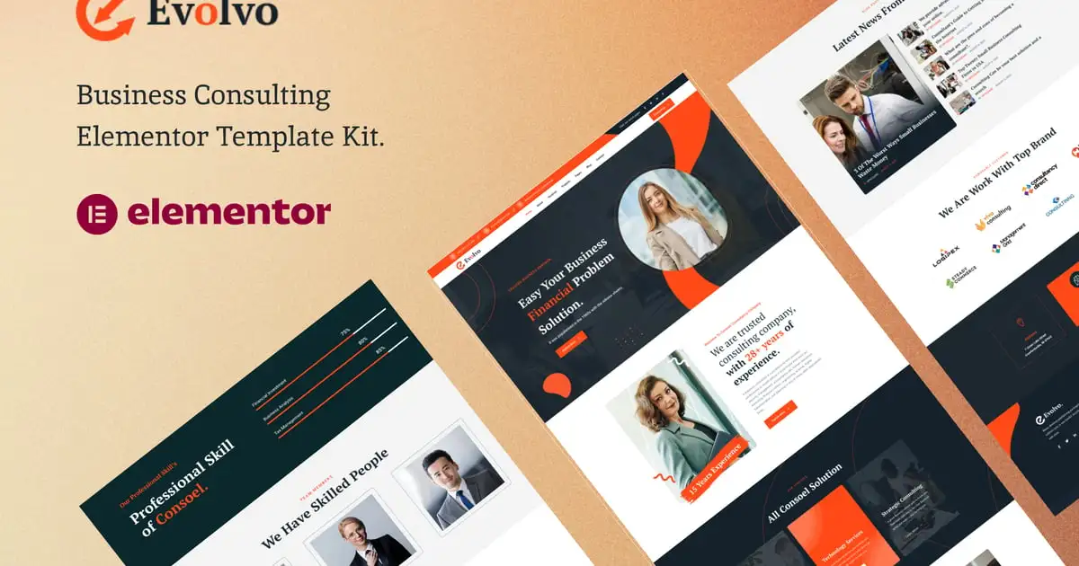 Evolvo – Business Consulting Elementor Template Kit
