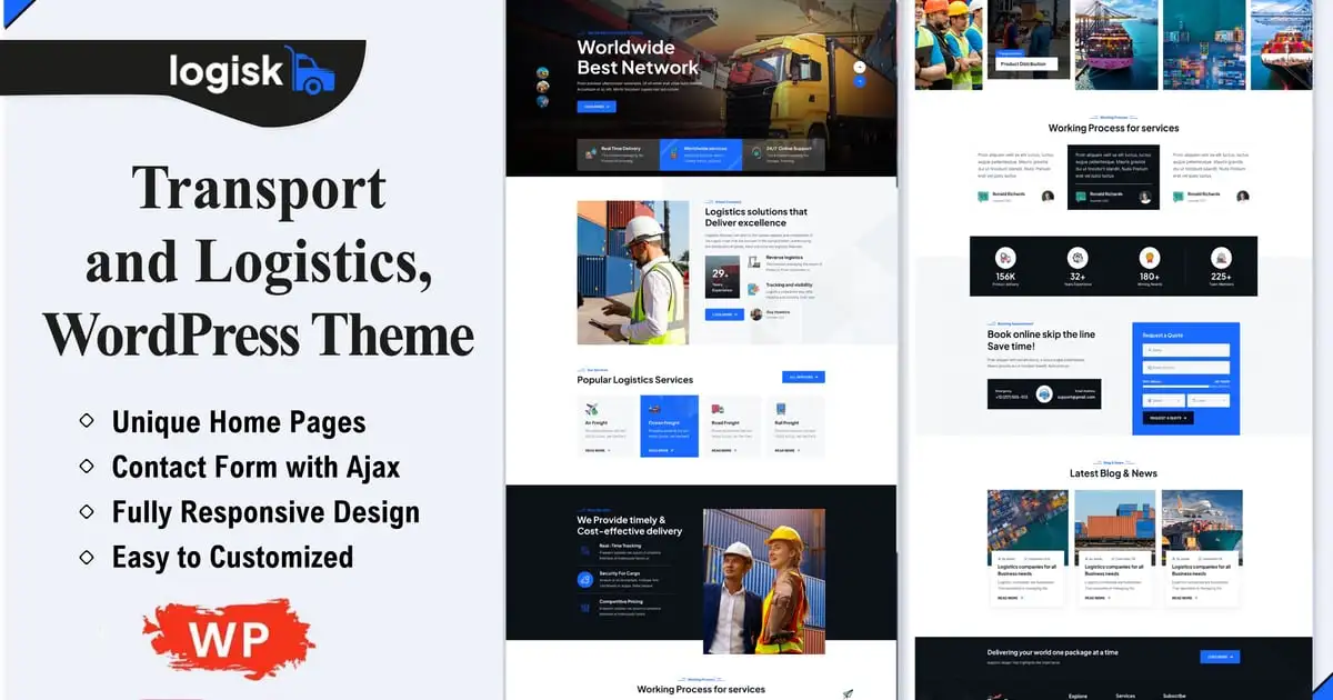 Logisk – Transport & Logistics WordPress Theme