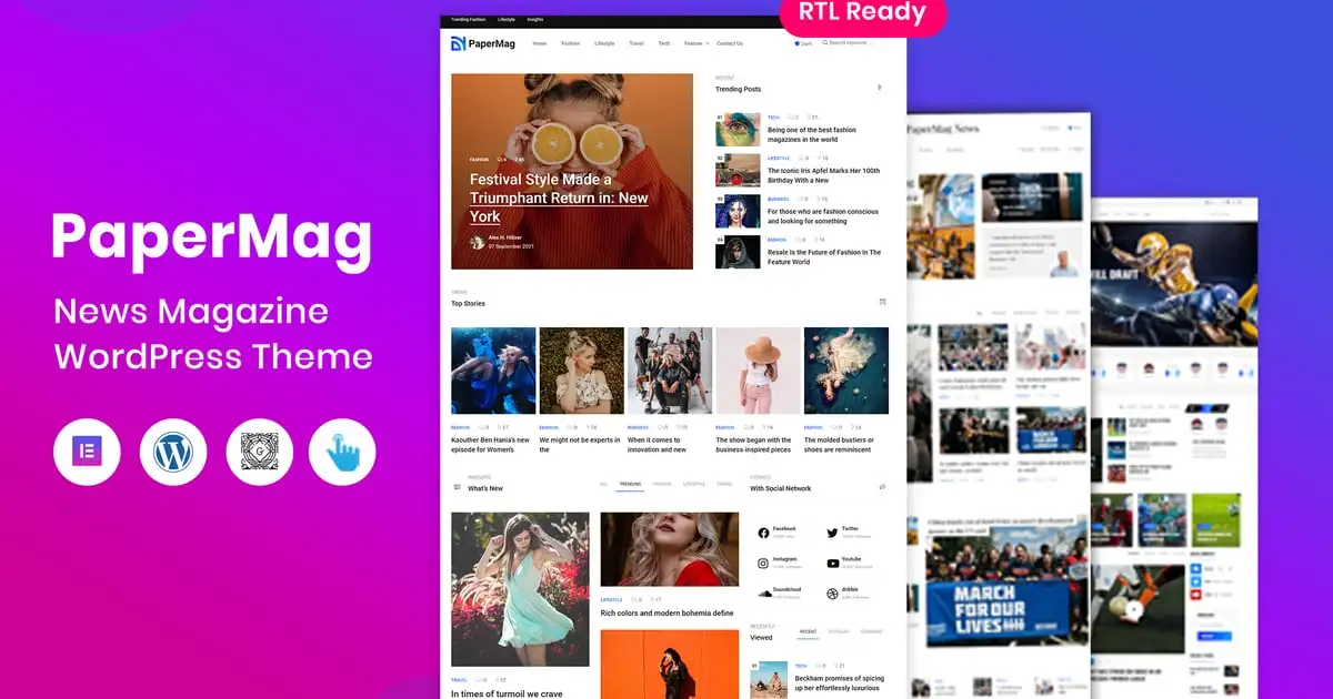 PaperMag – News Magazine WordPress Theme