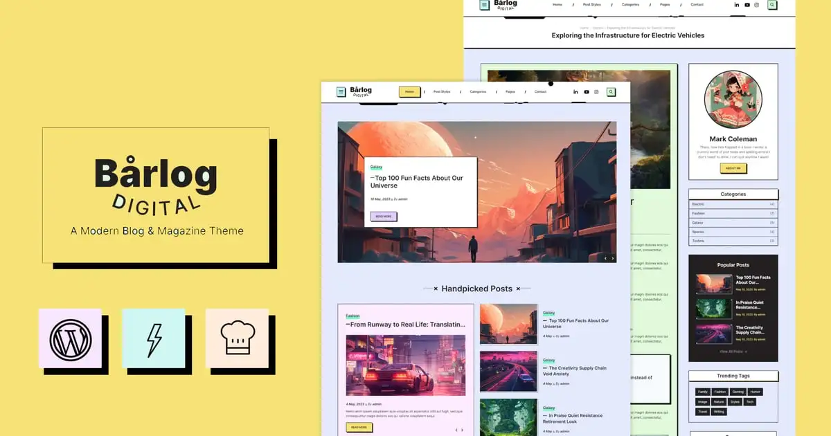 Barlog – A Modern Blog & Magazine Theme