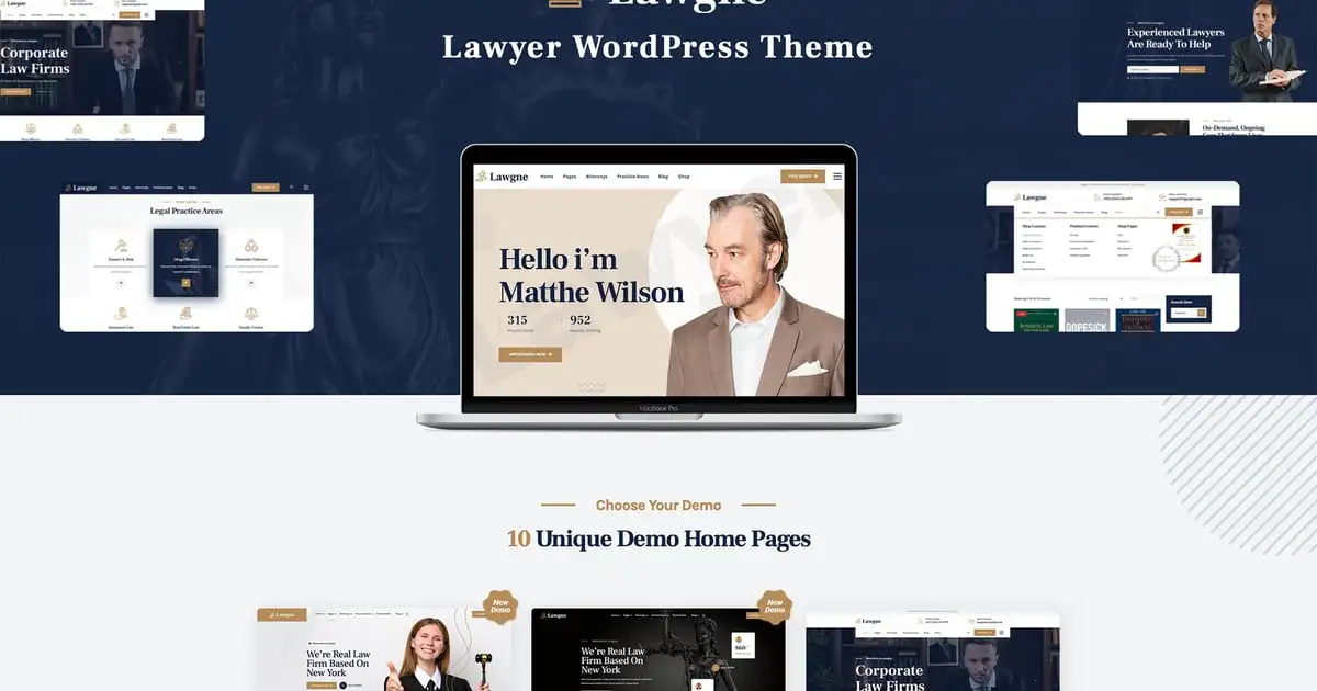 Lawgne – Law & Lawyer WordPress Theme