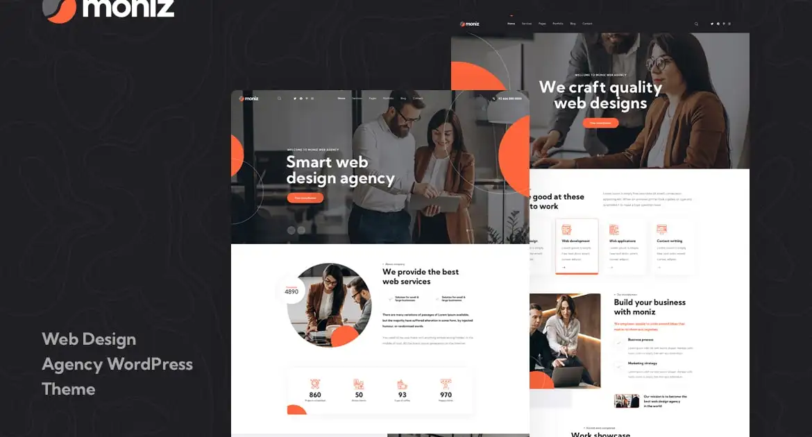 Moniz – Web Design Agency WordPress Theme