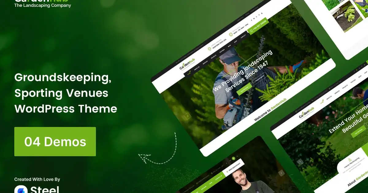Garden HUB – Lawn & Landscaping WordPress Theme