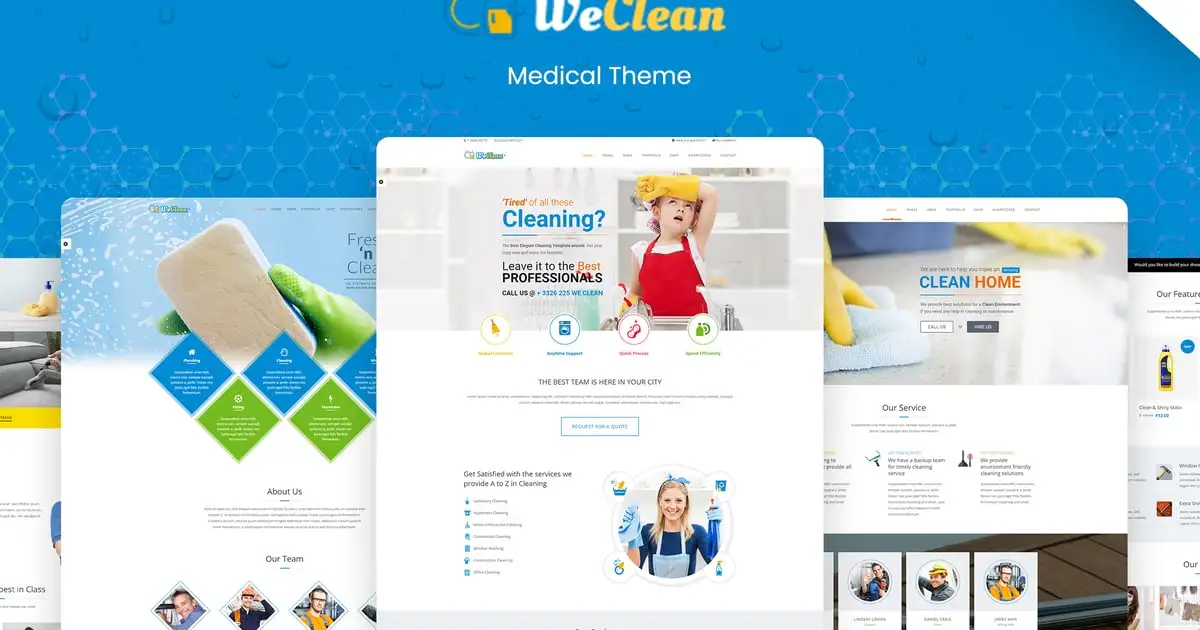 We Clean – Cleaning WordPress