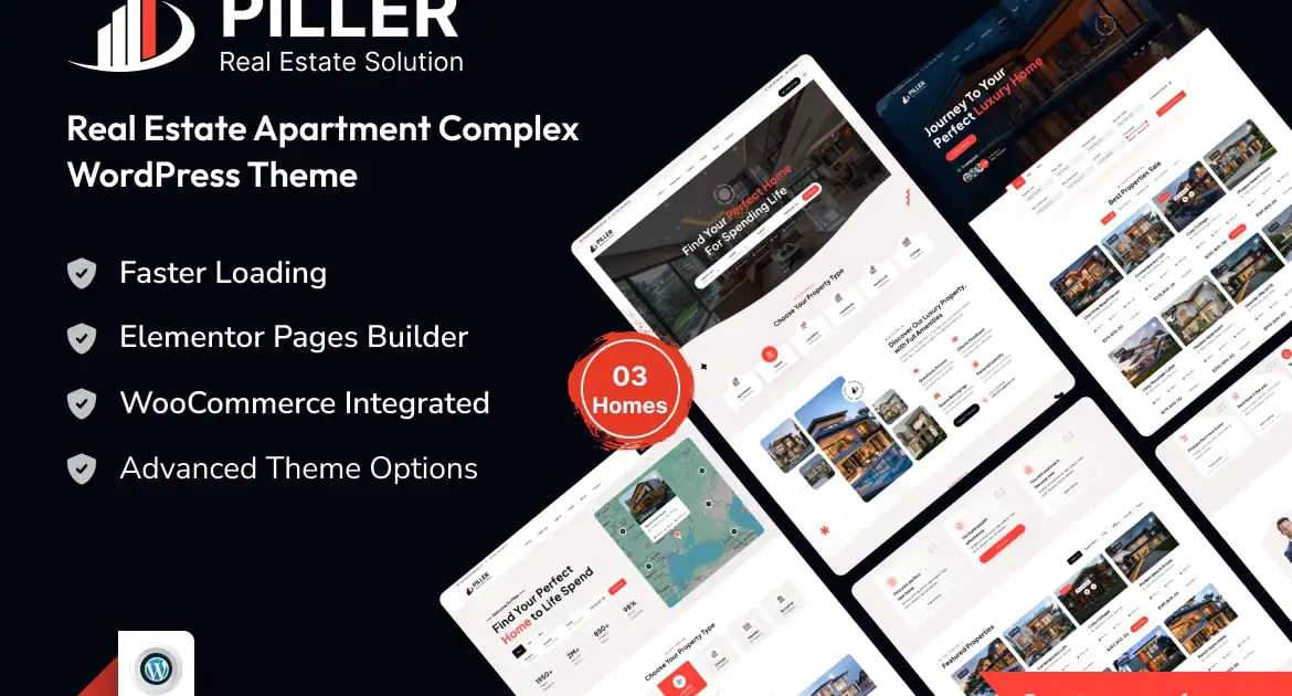 Piller – Real Estate WordPress Theme
