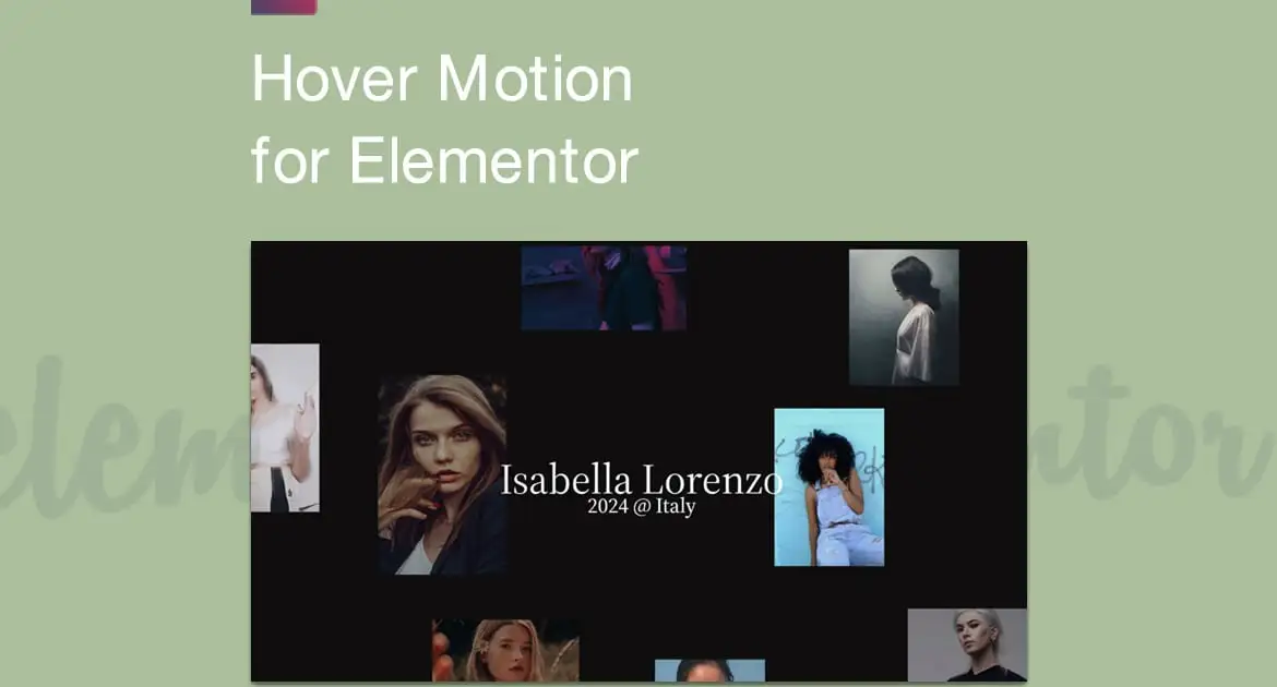 On-Hover Motion Grids for Elementor
