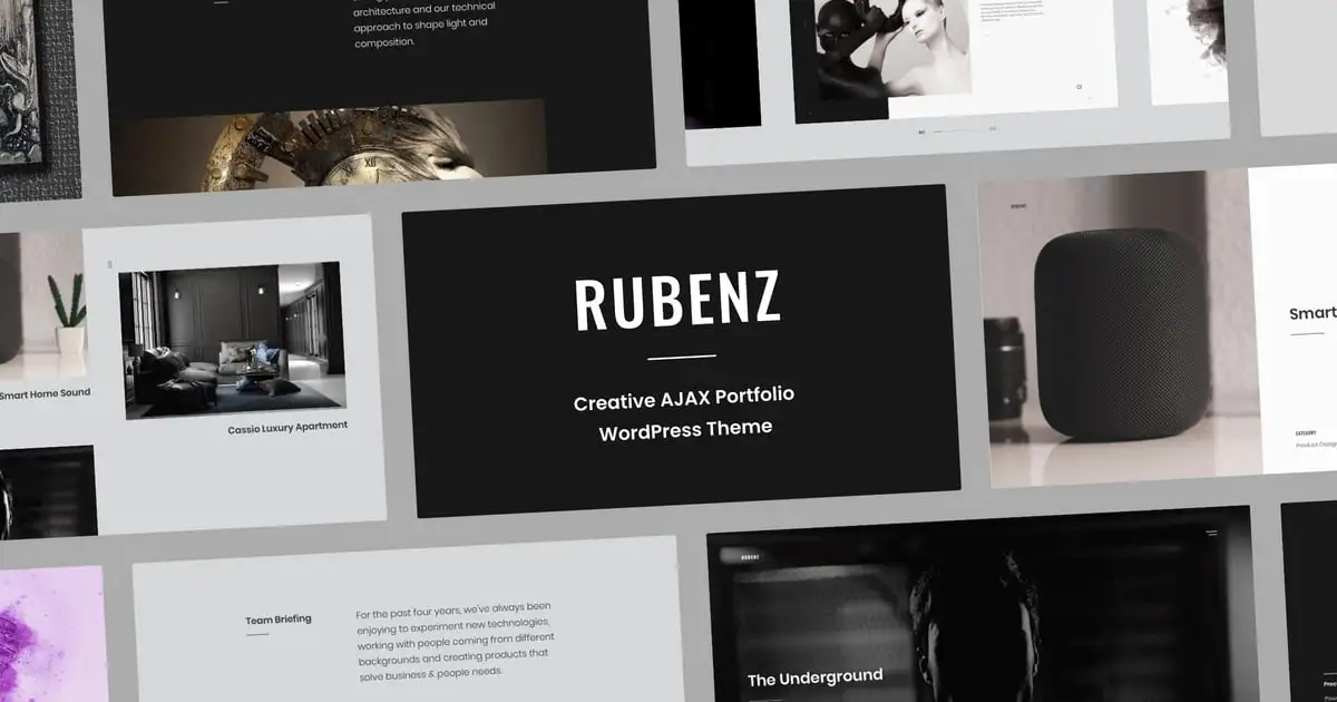 Rubenz – Creative AJAX Elementor Theme