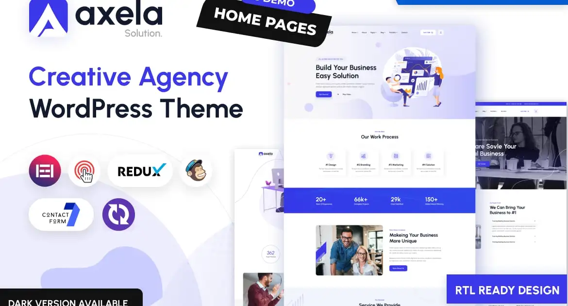 Axela – Creative Agency & Portfolio WordPress Them