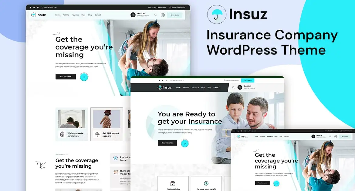 Insuz – Insurance Company WordPress Theme