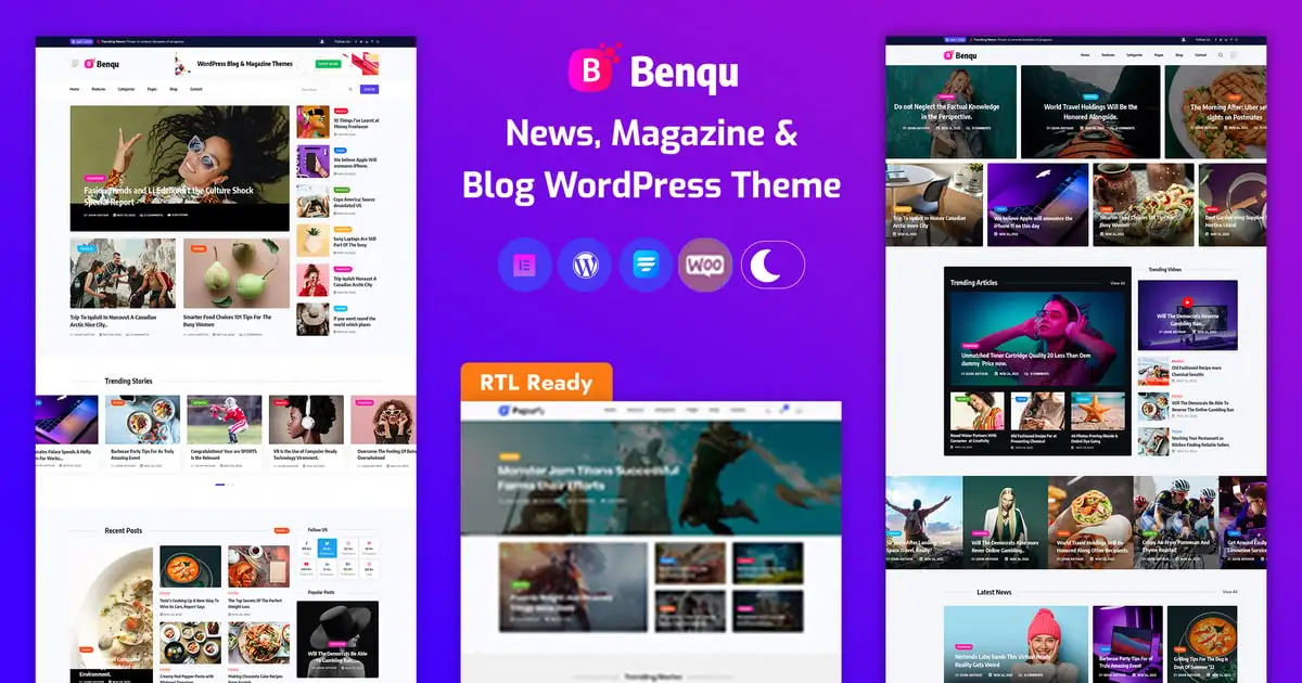 Benqu – News Magazine WordPress Theme