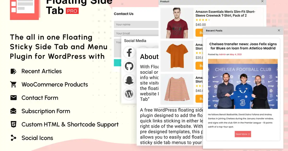 Floating Side Tab PRO