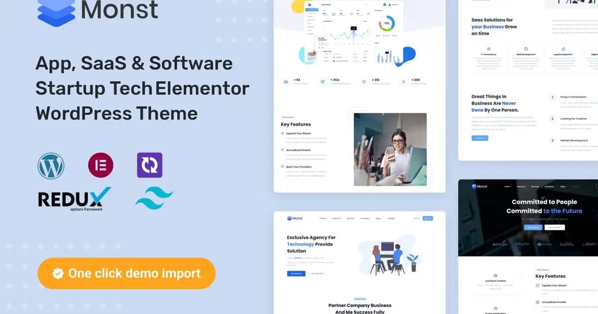 Monst – App, SaaS & Software Startup WP Theme