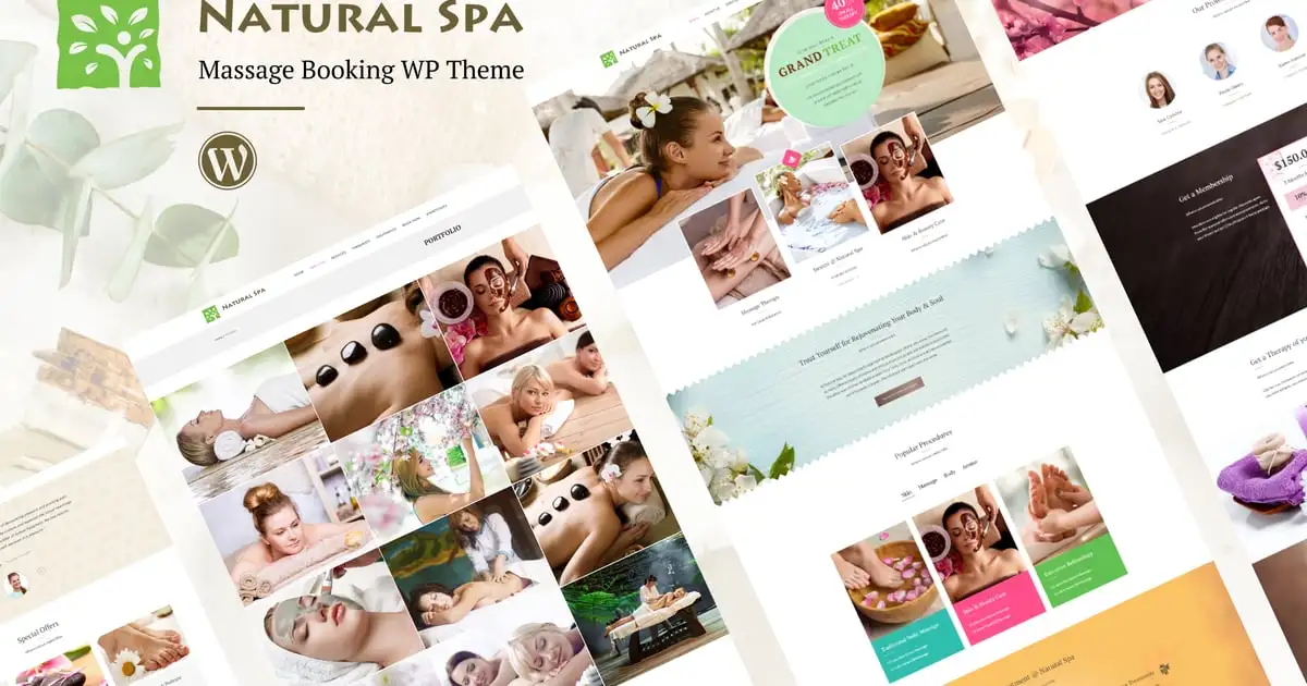 Natural Spa – Massage Booking WordPress Theme
