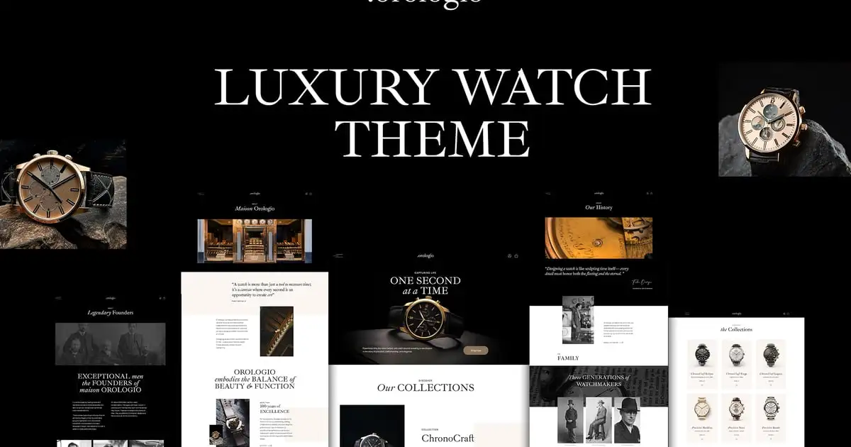 Orologio – Luxury Watch Store WordPress Theme