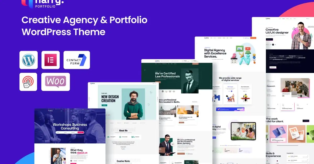 Harry – Creative Agency Portfolio WordPress Theme