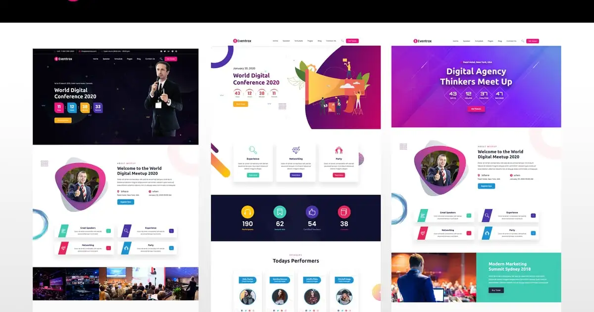 Eventrox – Conference and Event WordPress Theme