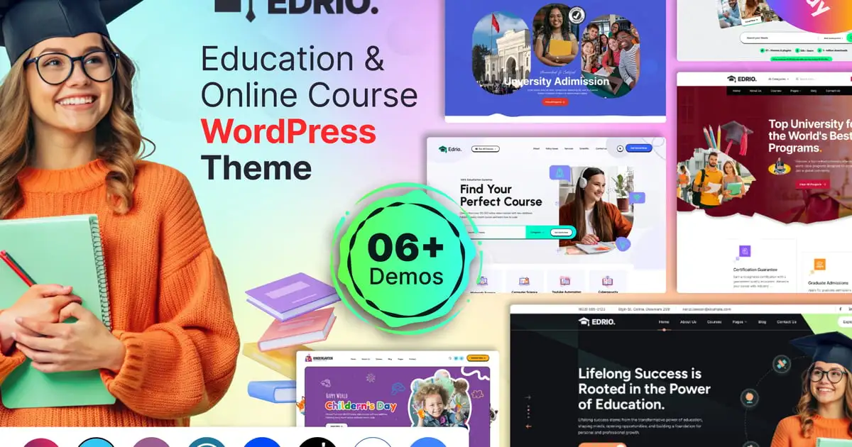 Edrio – Education & Online Course WordPress Theme