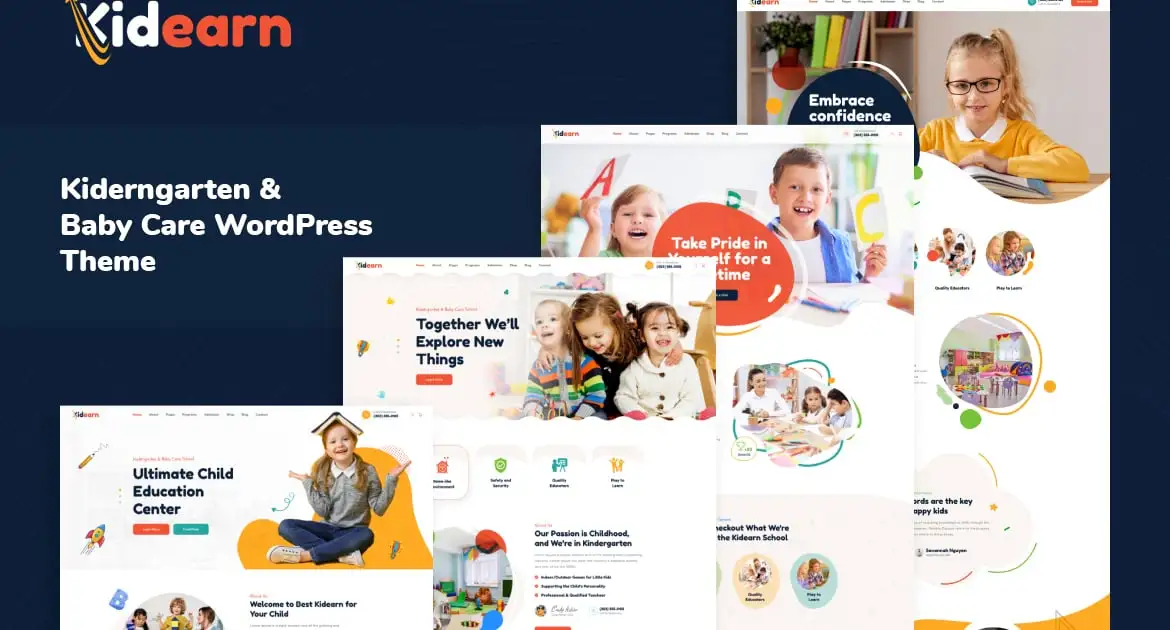 Kidearn – Kindergarten & Baby Care WordPress Theme