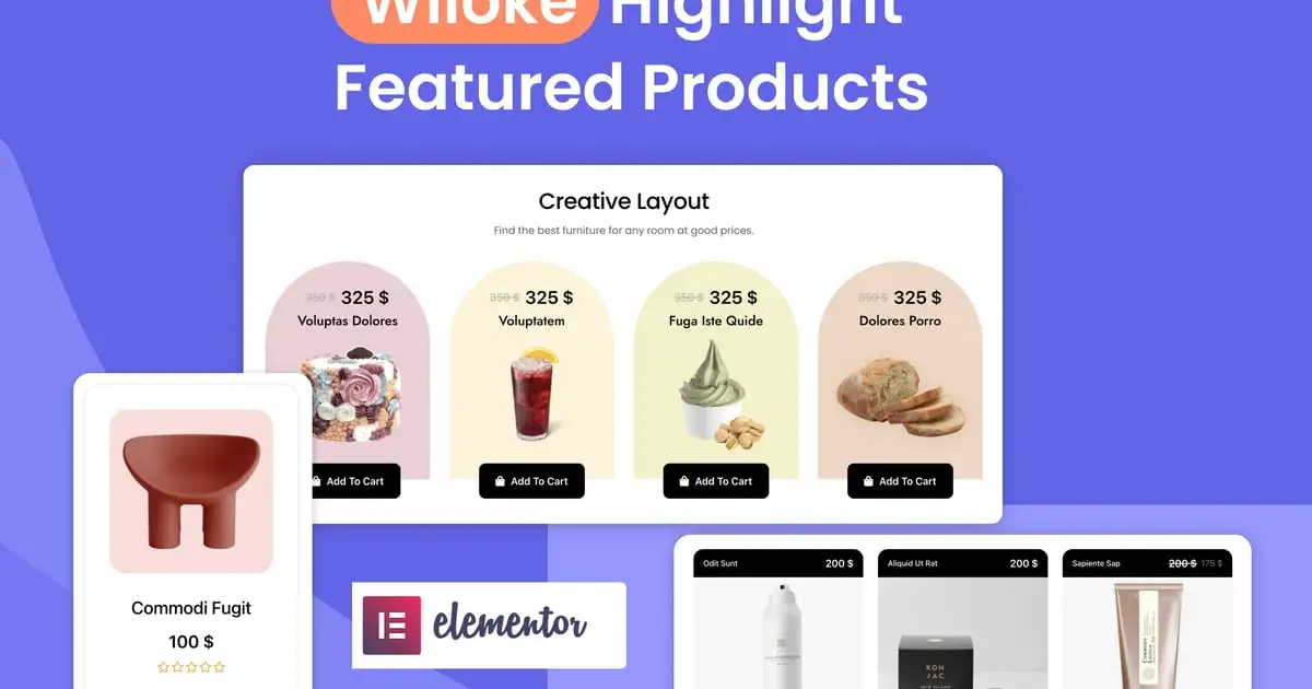 Wiloke Highlight Featured Products for Elementor