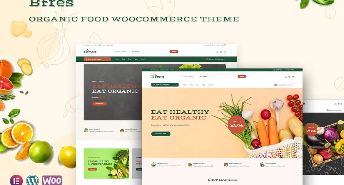 Bfres – Organic Food WooCommerce Theme