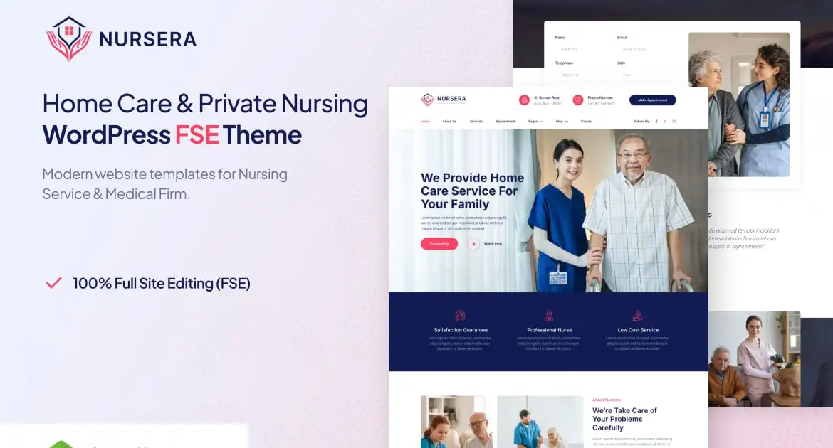 Nursera – Home Care & Private Nursing WP Theme