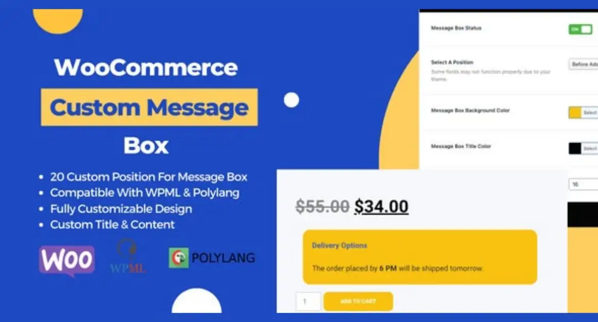 WooCommerce Product Page Custom Message Box