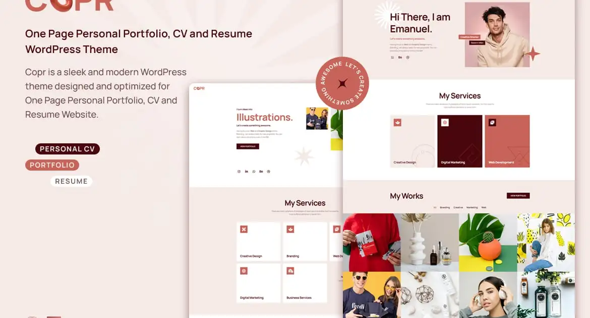 Copr – One Page WordPress Theme
