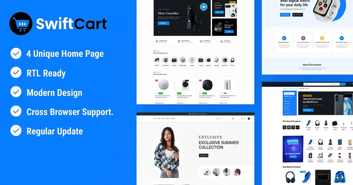SwiftCart – Multipurpose WooCommerce WordPress The