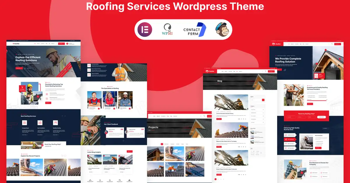 Rooftek – Roofing Services WordPress Theme