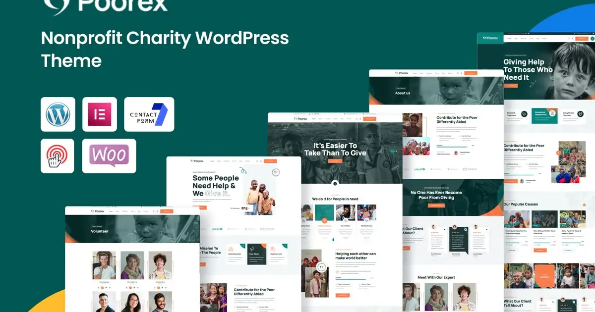 Poorex – Nonprofit Charity WordPress Theme